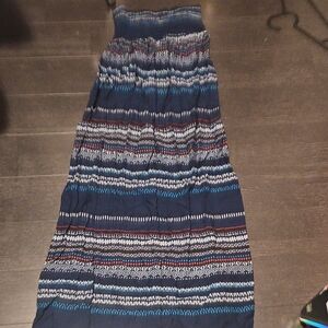 George Navy and White Textured Dress